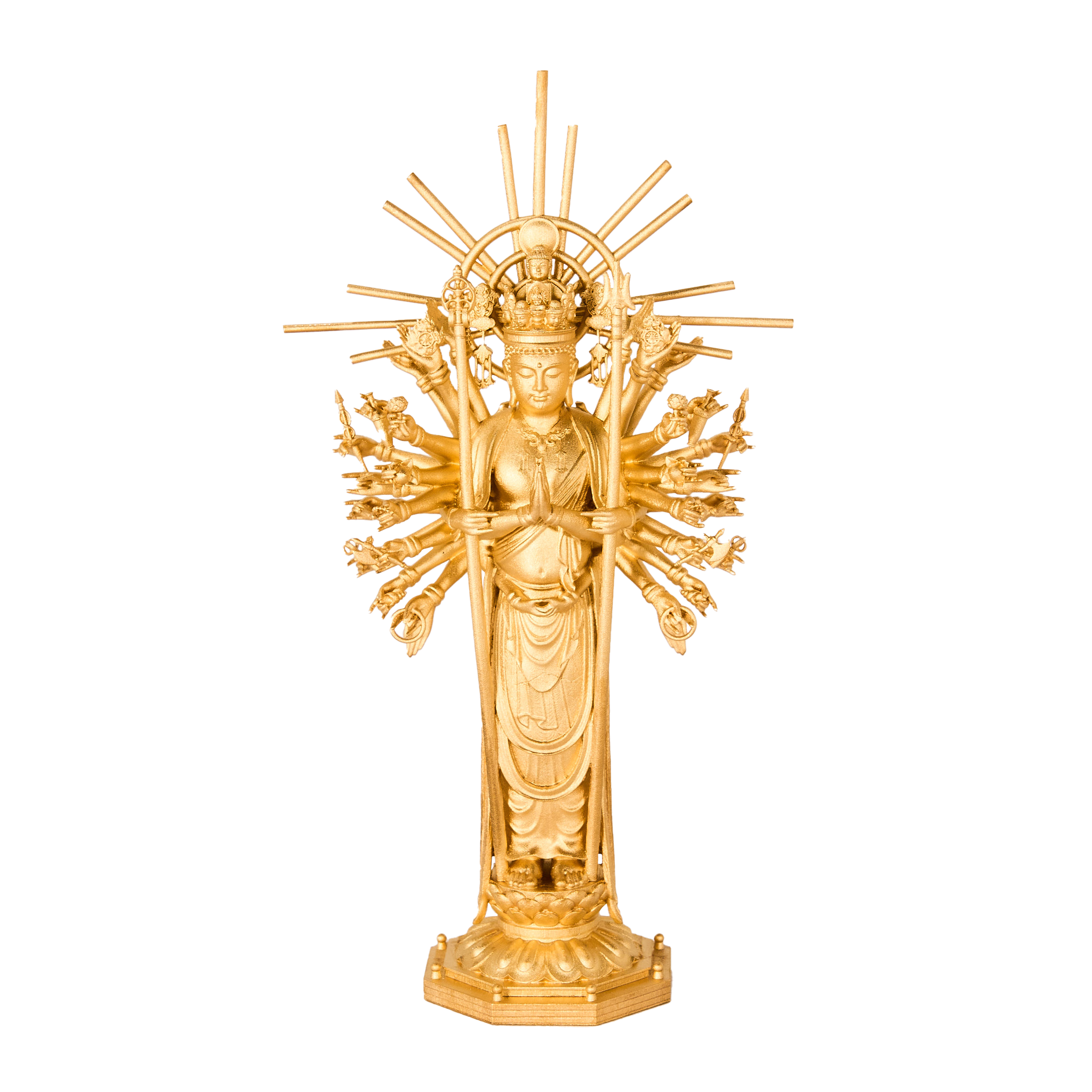 千手観音 千手観音 仏像 純金(24K) – MIDAS TOKYO