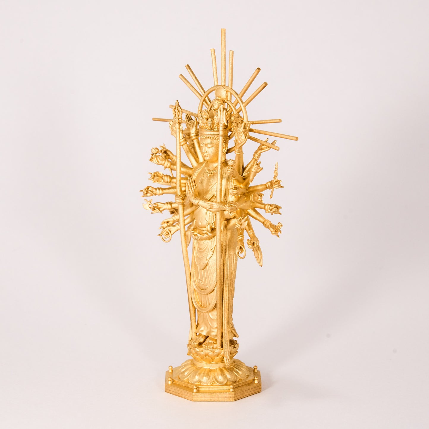 千手観音 仏像 純金(24K)
