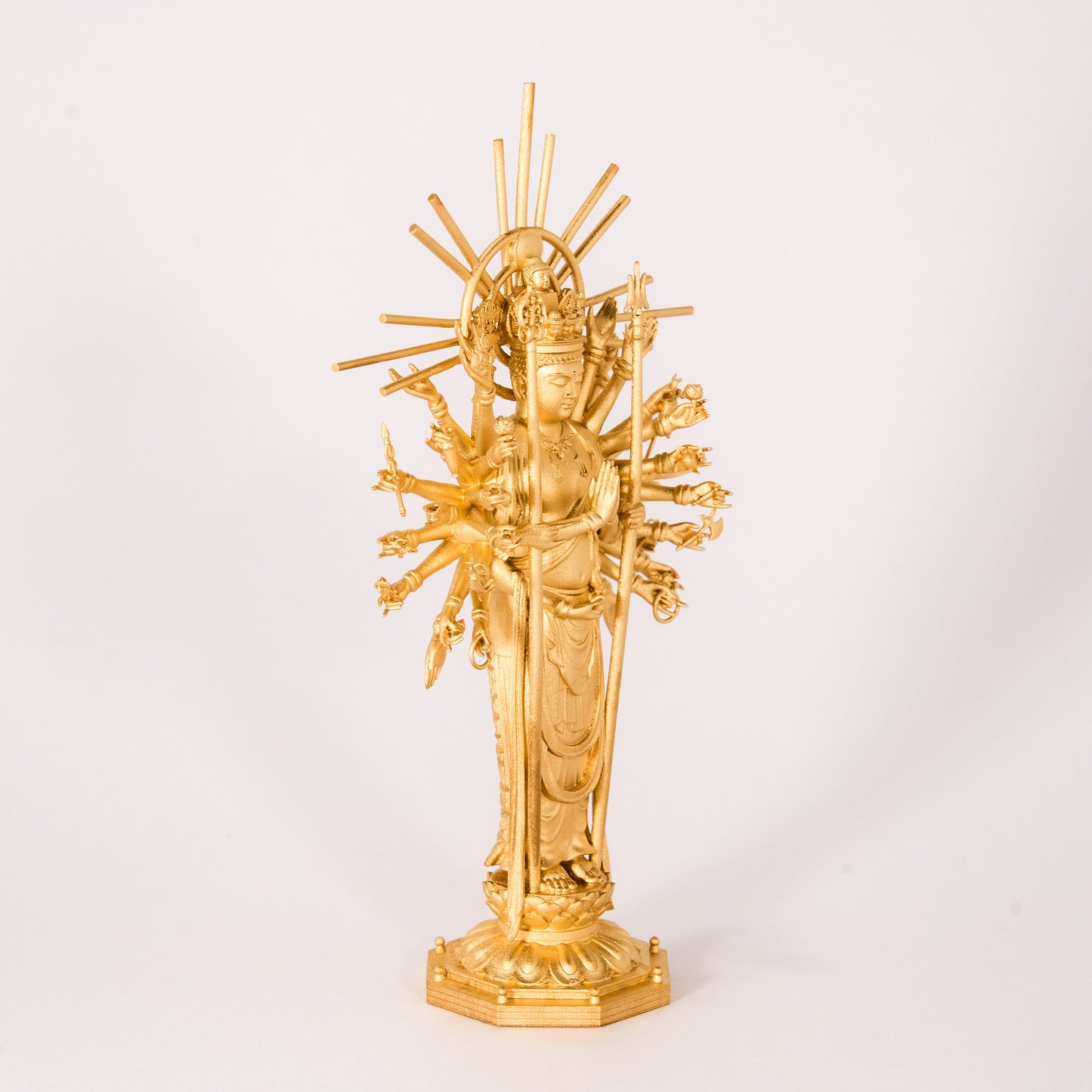 千手観音 仏像 純金(24K)
