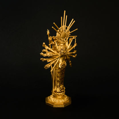 純金(24K) 千手観音菩薩立像 慶派